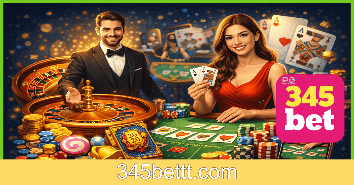 Jogos de cassino ao vivo disponíveis na 345BET